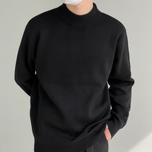 Load image into Gallery viewer, Solid Color Half Turtleneck Sweater

