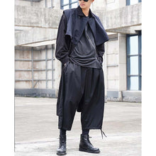 Load image into Gallery viewer, Elastic Waist Pleated Cropped Casual Pants

