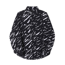 Load image into Gallery viewer, Splattered Graffiti Print Balloon Sleeve Shirt
