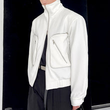 Load image into Gallery viewer, Turtleneck Double Zip Pocket Jacket
