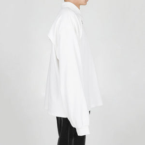Simple Long Sleeve Pullover POLO Shirt