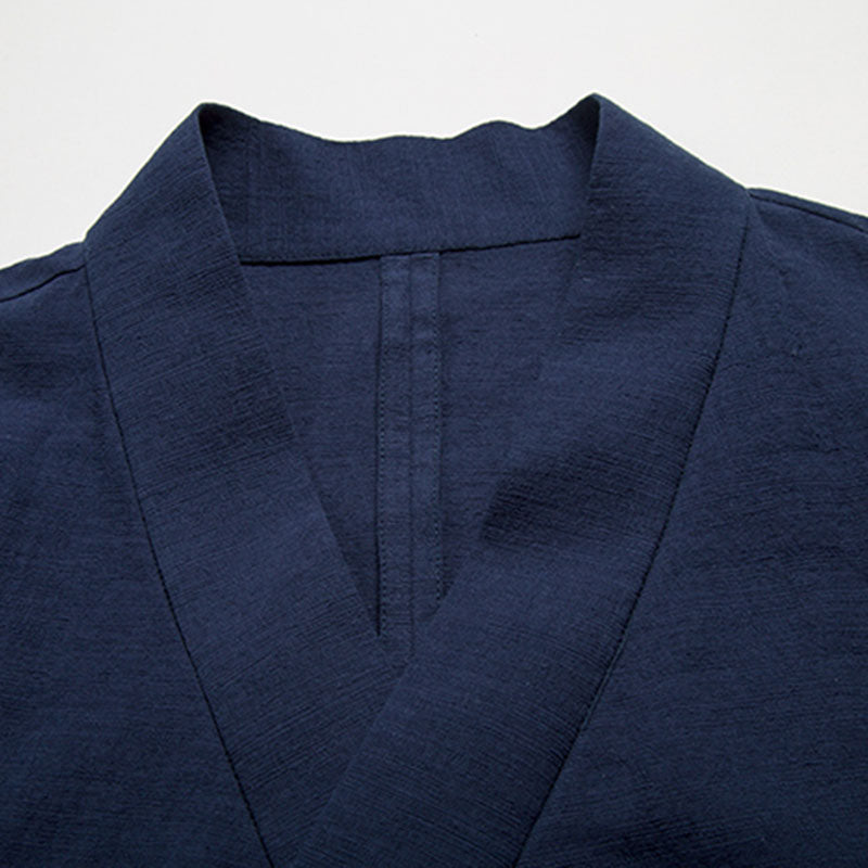 Cotton Linen Large Slanted Placket Vest – stylesock