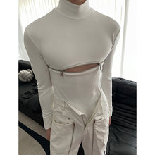 Load image into Gallery viewer, Zip Long Sleeve Turtleneck T-Shirt
