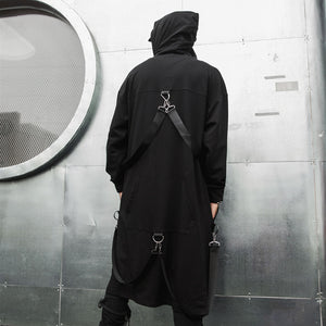 Tie-up Hooded Trench Coat