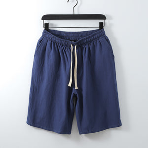 Retro Cotton Linen Shorts