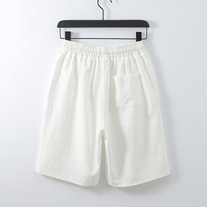 Retro Cotton Linen Shorts