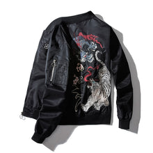 Load image into Gallery viewer, Fight Embroidered Bomber Jacket
