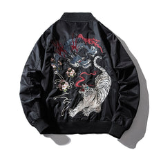 Load image into Gallery viewer, Fight Embroidered Bomber Jacket
