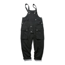 Load image into Gallery viewer, Japanese Washed-Denim Bib Overalls
