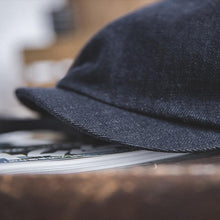 Load image into Gallery viewer, Retro Newsboy Hat Denim Hexagon Hat
