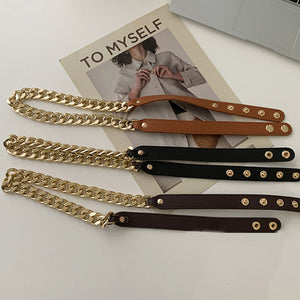 Paneled Thin Belt