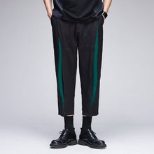 Load image into Gallery viewer, Contrast Slit Cut Loose Cropped Pants
