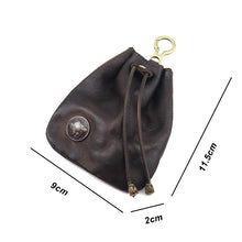 Load image into Gallery viewer, Retro Leather Coin Bag Storage Bag
