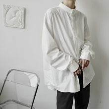 Load image into Gallery viewer, Retro Stand Collar Literary Long Sleeve Shirt
