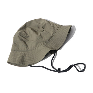 Summer Solid Color Drawstring Bucket Hat