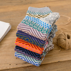 Retro Cotton Socks