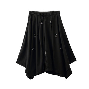 Hoop Hook Decorative Culottes Hakama Pants