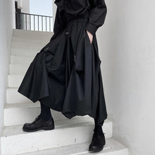 Load image into Gallery viewer, Hoop Hook Decorative Culottes Hakama Pants
