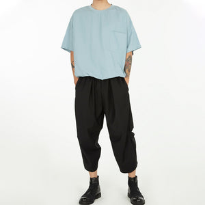 Loose Casual Cropped Pants