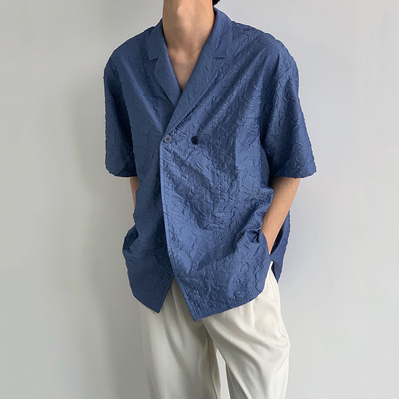 Cuban Collar Loose Casual Shirt