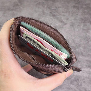 Retro Card Holder Genuine Leather Wallet