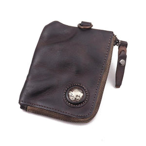 Retro Card Holder Genuine Leather Wallet