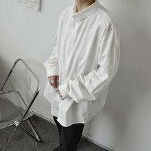 Load image into Gallery viewer, Retro Stand Collar Literary Long Sleeve Shirt
