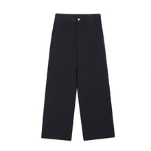 Load image into Gallery viewer, Simple Straight Leg Solid Color Wide Leg Trousers
