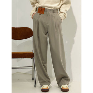 Temperament Drape Straight Leg Pants