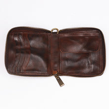 Load image into Gallery viewer, Retro Leather Zipper Wallet

