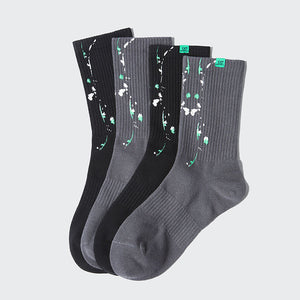 Splashed Ink Graffiti Luminous Tube Socks