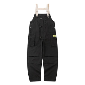 Loose Multi-Pocket Overalls