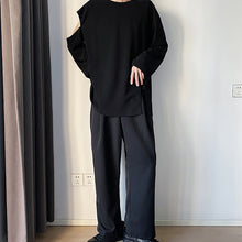 Load image into Gallery viewer, Shoulder Cutout Hem Split Bottom Shirt
