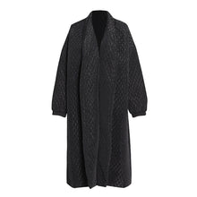 Load image into Gallery viewer, Black Warm Loose Long Coat
