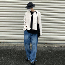Load image into Gallery viewer, Simple Woolen Zipper Short Coat
