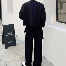 Load image into Gallery viewer, Cropped Jacket With Metal Belt
