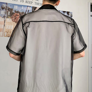 Translucent Loose Gauze Shirt