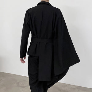 Irregular Cloak Cape Suit Coat