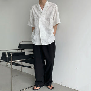 Cuban Collar Loose Casual Shirt
