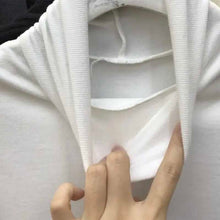 Load image into Gallery viewer, Pile Neck Irregular Hem Tops
