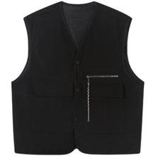 Load image into Gallery viewer, Chain Embellishment Sleeveless Vest
