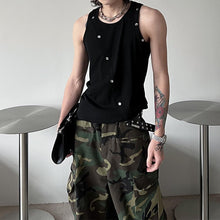 Load image into Gallery viewer, Metal Irregular Breasted Sleeveless Knit Vest
