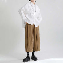 Load image into Gallery viewer, Solid Color High Waist Cropped Wide Leg Pants
