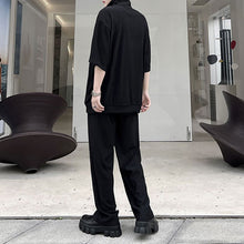 Load image into Gallery viewer, Solid Color Short Sleeve T-Shirt Pants Set
