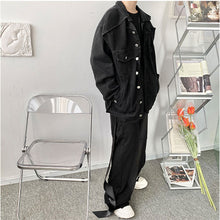 Load image into Gallery viewer, Patchwork Double Placket Denim Jacket
