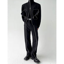 Load image into Gallery viewer, Turtleneck Double Zip Pocket Jacket
