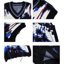 Load image into Gallery viewer, Jacquard Tassel Contrast Color Couple Sweater Vest
