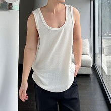 Load image into Gallery viewer, White Thin Loose Sleeveless Vest T-Shirt
