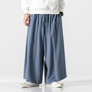 Cotton Linen Loose Wide-leg Pants