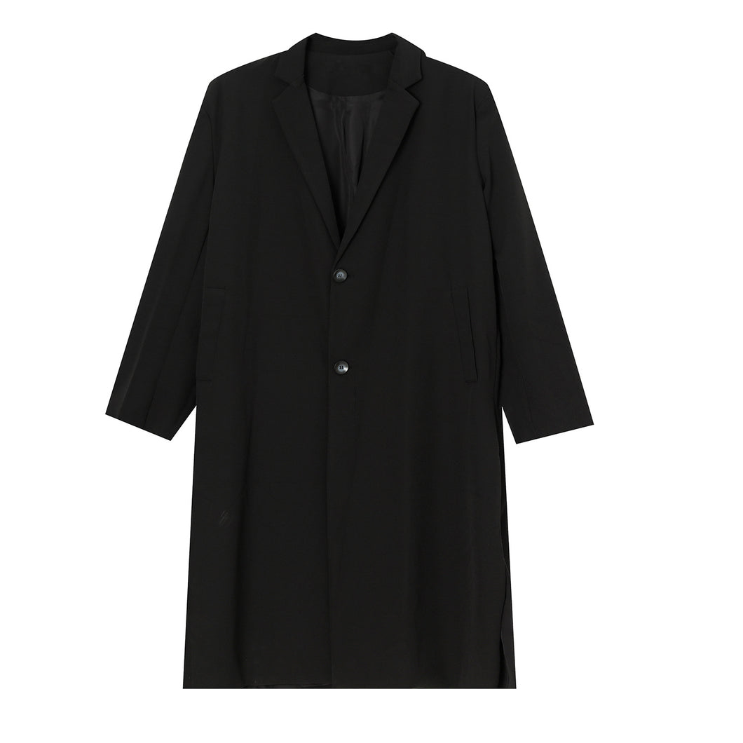 Retro Solid Trench Coat